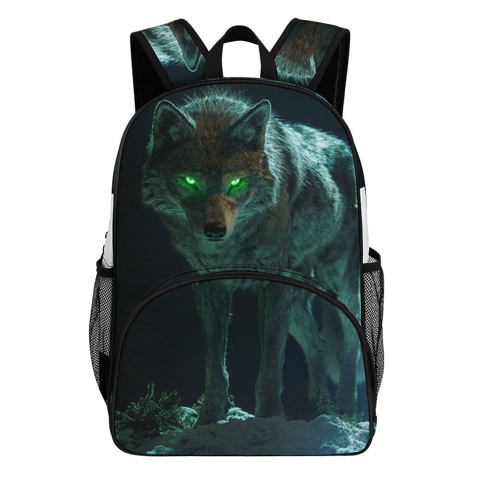 Jungle Wolf Mech Teenage Backpack Middle Students Bookbag Outdoor ...