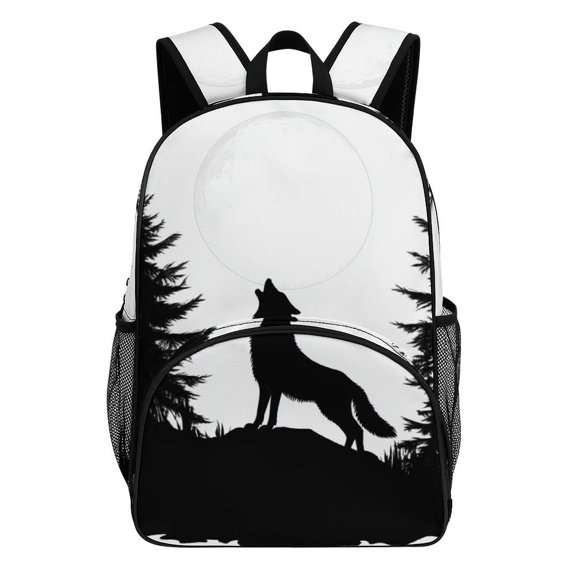 Jungle Wolf Mech Teenage Backpack Middle Students Bookbag Outdoor Daypack