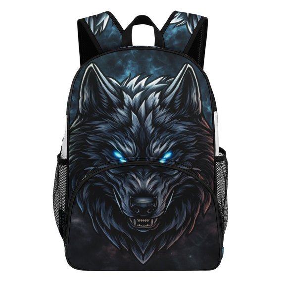 Jungle Wolf Mech Teenage Backpack Middle Students Bookbag Outdoor Daypack