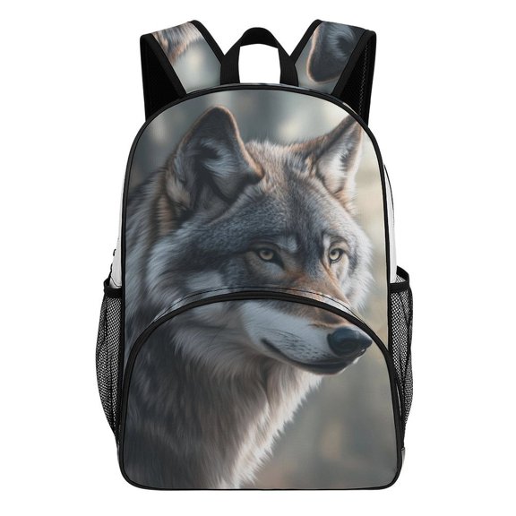 Jungle Wolf Mech Teenage Backpack Middle Students Bookbag Outdoor Daypack