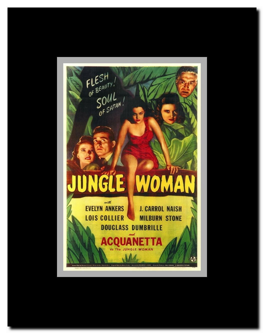 Jungle Woman Framed Movie Poster