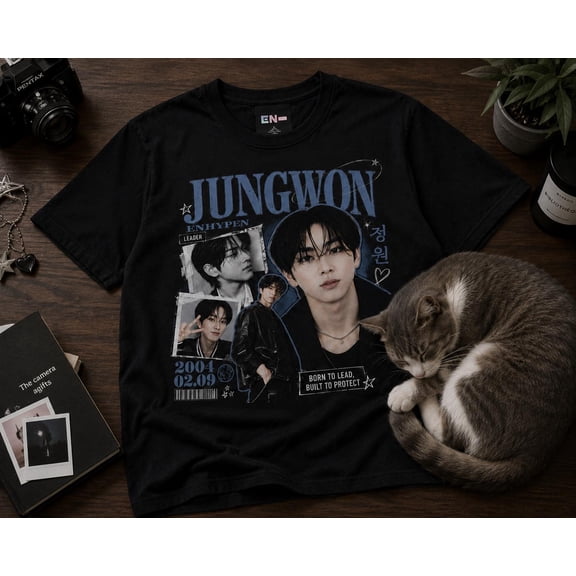 Jungw0n Collage T-Shirt | EN.H.YPEN K-Pop Fan Tee