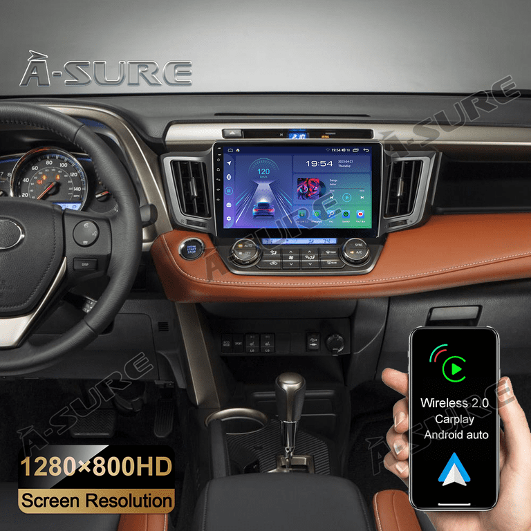 10.1" Android Car Radio For Toyota RAV4 2013-2018 - 4+64G, 5G WiFi, CarPlay/Android Auto, Backup Camera