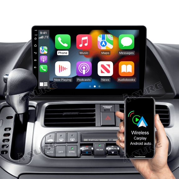 10.1" Android 13 Car Radio Stereo for Honda Odyssey 2005-2010 Low-end, 2+32GB Wireless CarPlay Android Auto GPS Navi Wi-Fi Bluetooth SWC DSP FM RDS
