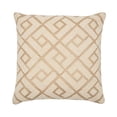 thumbnail image 1 of Junia Geometric Diamond Natural Tan Cotton Decor Throw Pillow, 1 of 4