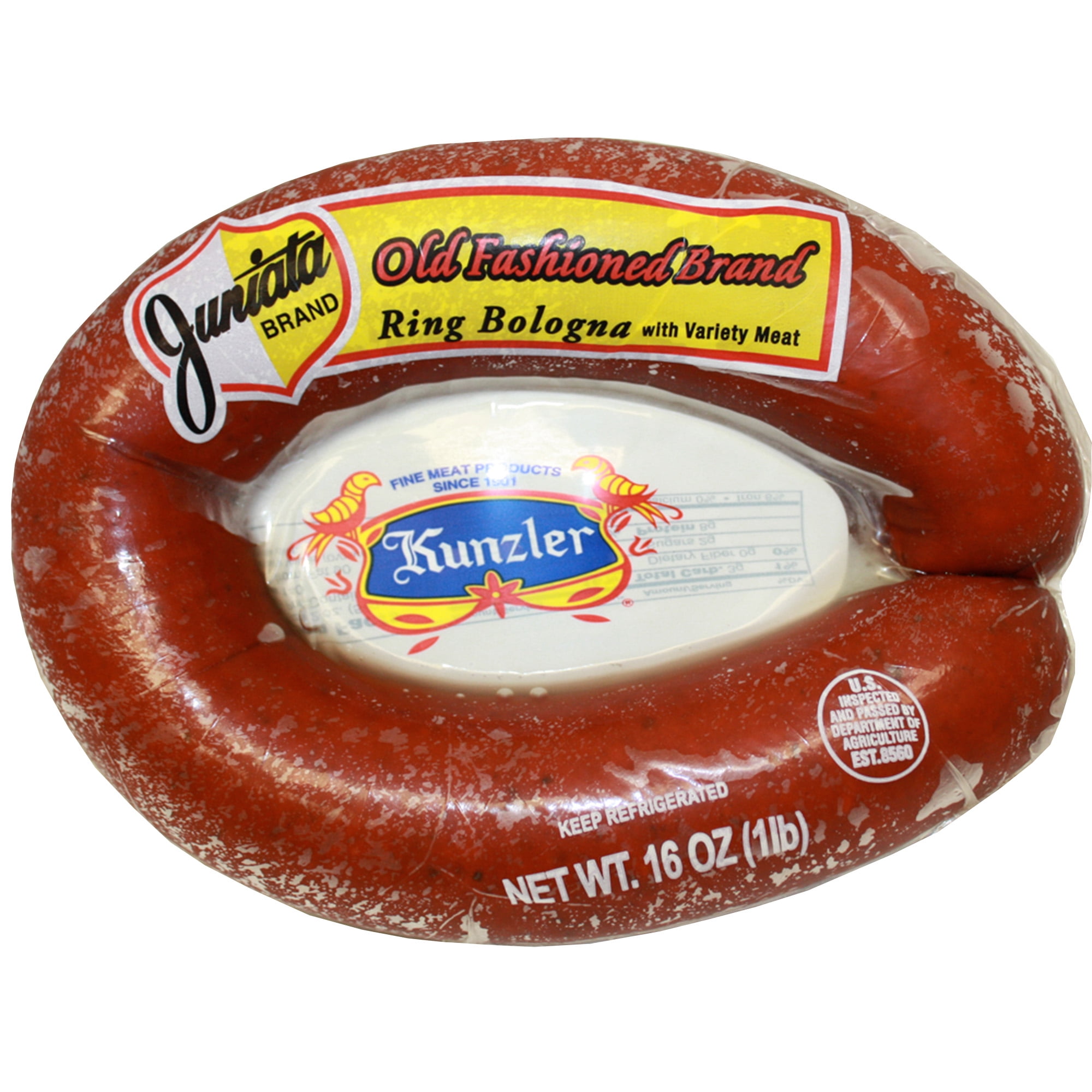 Juniata Old Fashioned Ring Bologna, Beef and Pork, 16 oz., 8g of