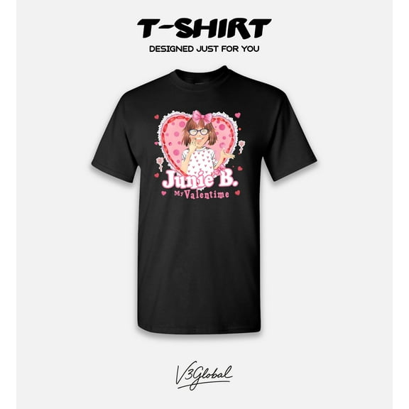 Junie B. Jones My ValentiMe Cute Valentine's Day Book Character Story Kid T-Shirt, for men & women