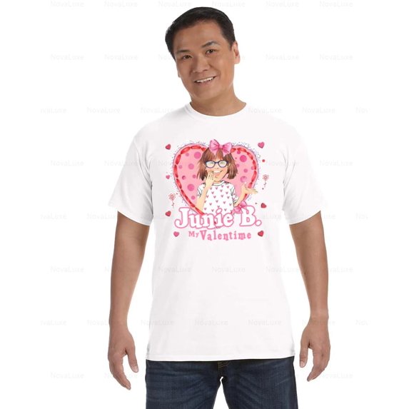 Junie B Valentine’s Day Comfort Color T-Shirt Inspired by Beloved Book, Unisex, up to size 4XL