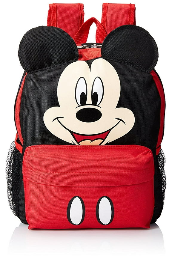 Junior - 16 inch Large Mickey Mouse Backpack with Ears