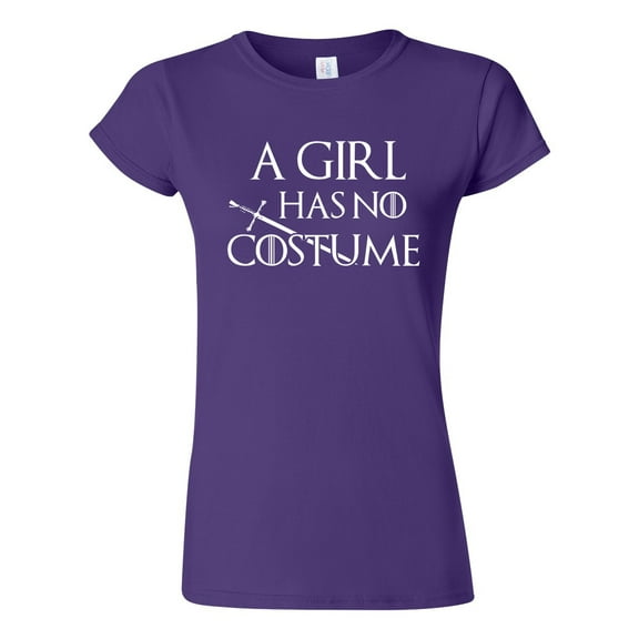 Junior A Girl Has No Costume Funny Halloween Parody DT T-Shirt Tee