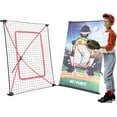 Junior Baseball / Softball Trainer Combo , 3x5Ft Pitchback Rebounder