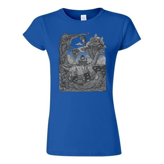 Junior Beauty Of Imagination Drawing Animals Salih Gonenli Artworks Funny DT T-Shirt Tee