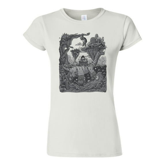 Junior Beauty Of Imagination Drawing Animals Salih Gonenli Artworks Funny DT T-Shirt Tee