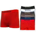 thumbnail image 1 of Junior Boy Seamless Boxer Briefs, Boyshorts Panty, Solid Multi Colors, One Size, 6-Pack, 1 of 3