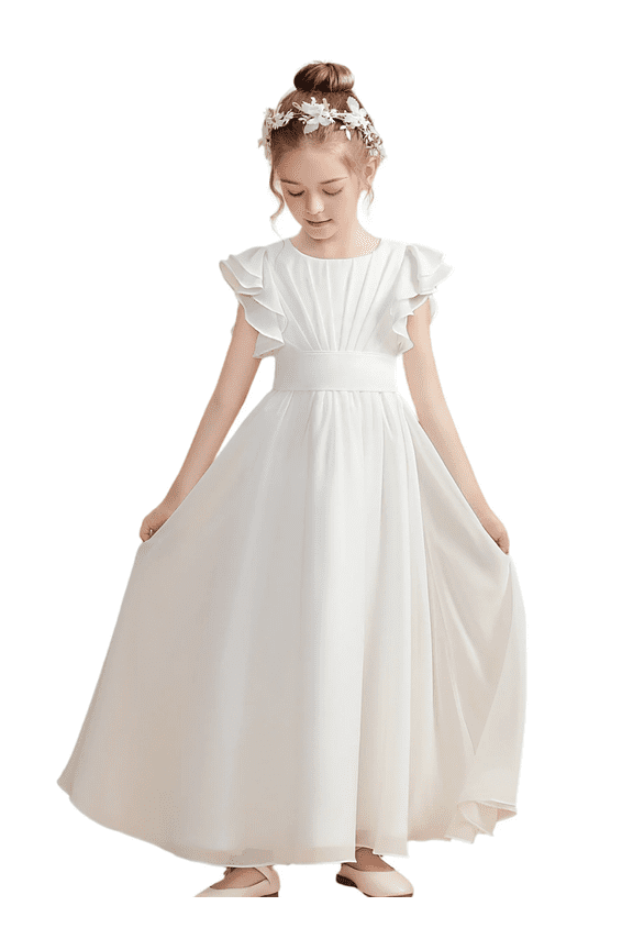 Junior Bridesmaid Dress Prom Party Dresses Long Flower Girl's Dress