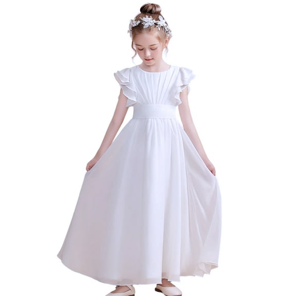 Junior Bridesmaid Dress Prom Party Dresses Long Flower Girl's Dress