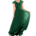 thumbnail image 1 of Junior Bridesmaid Dresses Chiffon Flower Girl Dress Girls Spaghetti Straps Party Pageant Gown -Dark Green-2Y, 1 of 8