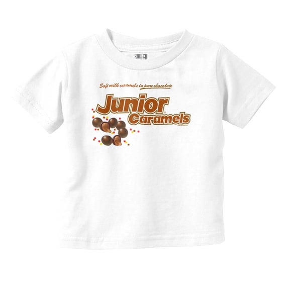 Junior Caramels Chocolate Candy Logo Toddler Boy Girl T Shirt Infant Toddler Brisco Brands 5T