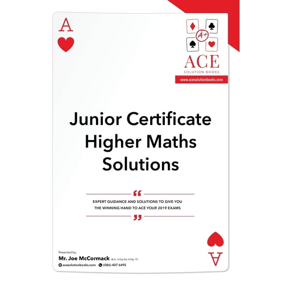 Junior Certificate Higher Maths Solutions 2018/2019 (Paperback)