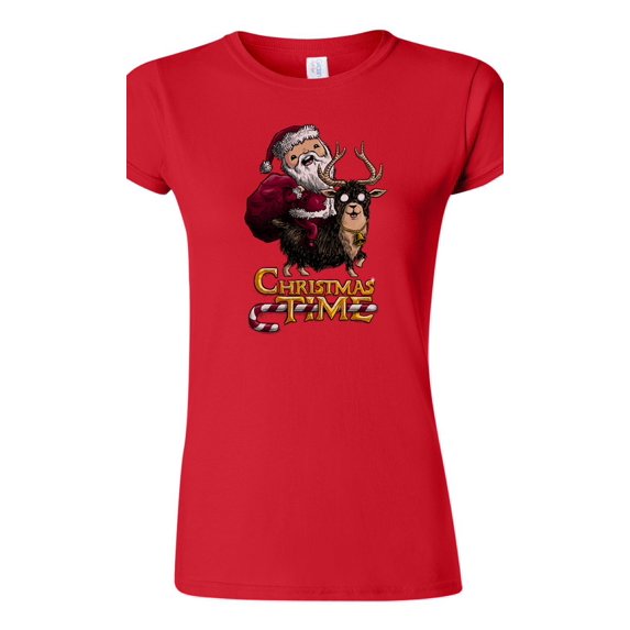 Junior Christmas Time Santa TV Cartoon Salih Gonenli Artworks Funny DT T-Shirt Tee