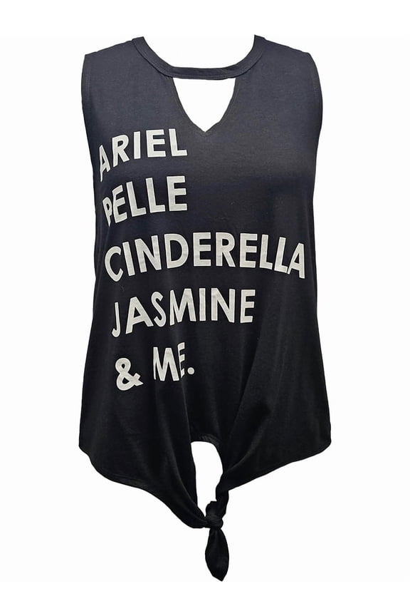Princesses Junior Ladies Front Tie Tank, S-XL
