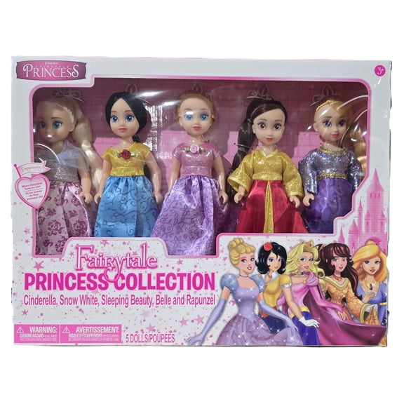 Junior Elf Fairytale Princess Collection 5-Doll Set 9 Inch