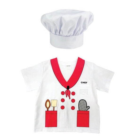 Junior Executive Chef Costume includes Jr Chef Shirt and Jr Chef Cap