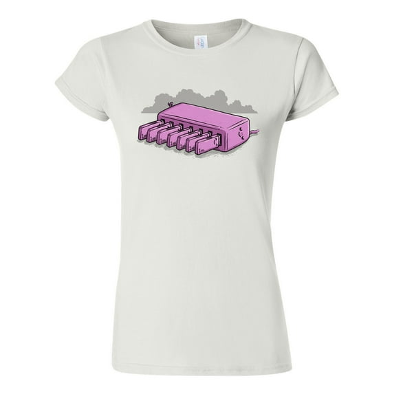 Junior Feeding Hub Pig Animals Salih Gonenli Artworks Funny DT T-Shirt Tee