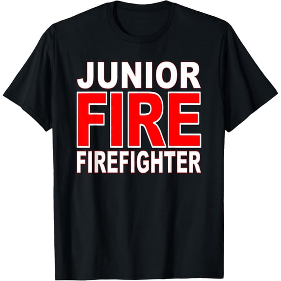 Pattern Create Draw Junior Firefighter Department Design T-Shirt - Walmart.com
