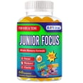 thumbnail image 1 of ROVita Focus Kids Omega 3 Gummies with DHA - Brain Support & Focus Supplement - Fish Oil Omega-3 for Children - Memory & Cognitive Support - Kids Multivitamin Gummies - 60 Gummies, 1 of 9