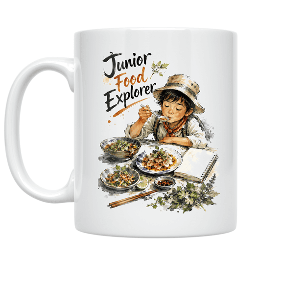 Junior Food Explorer Design - Culinary Enthusiast - 11 oz Ceramic Coffee Mug