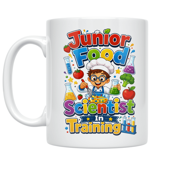 Junior Food Scientist In Training - Kid Chef - 11 oz Ceramic Coffee Mug