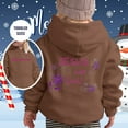 thumbnail image 1 of Teen Hoodies Jesus Loves You Hoodies Cute Print Warm Loose Pullover Winter Clothes for Child 120, 1 of 3