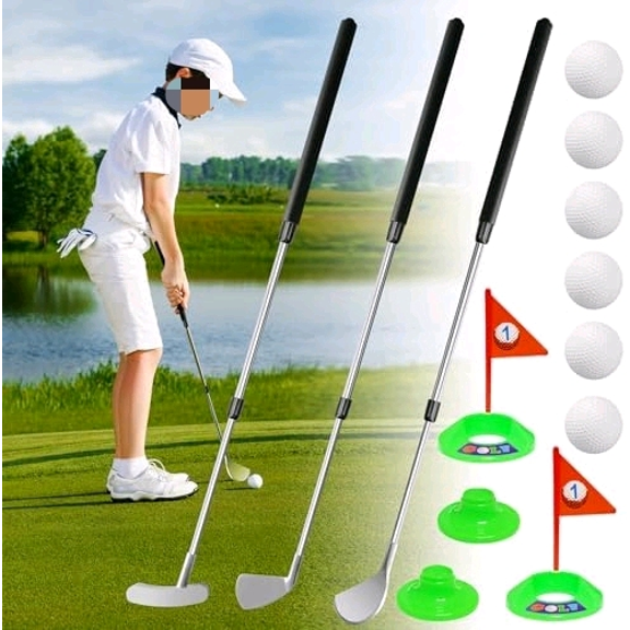 Junior Golf Clubs Set for Right Hand,3 Pcs Training Set with Wood Iron Putter,Telescopic Club The Adjustable Length Golf Club for Teens & Adults$$Sport & Recreation Other