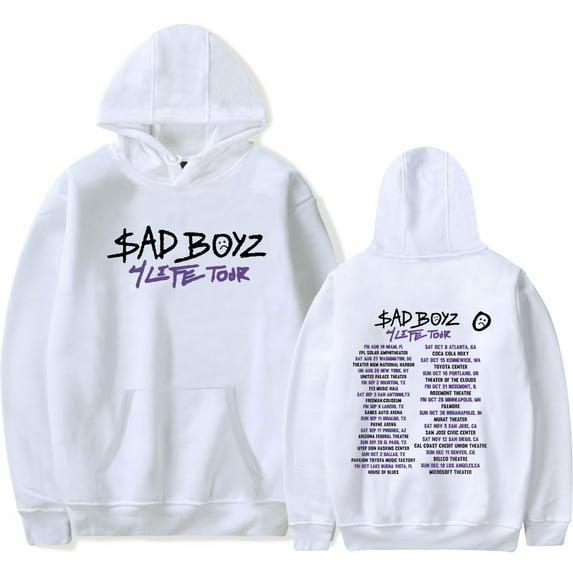 Junior H 2023 Tour Hoodies Sad Boyz Concert Merch esencial pop graphics print Unisex Trend Casual Street Clothing