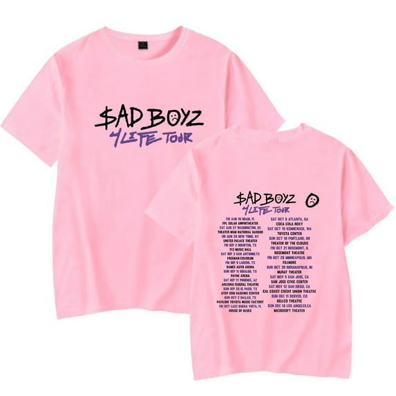 Junior H 2023 Tour Shirt Sad Boyz Concert Merch pop graphics print Crewneck Unisex Trend Casual Short Sleeve TShirt Top