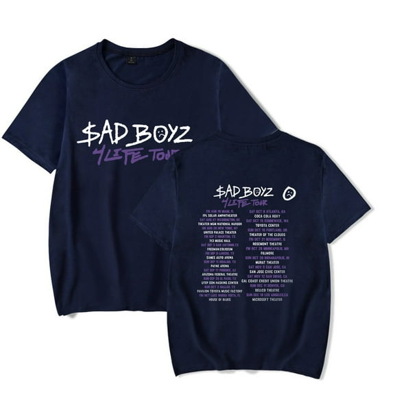 Junior H 2023 Tour Shirt Sad Boyz Concert Merch pop graphics print Crewneck Unisex Trend Casual Short Sleeve TShirt Top