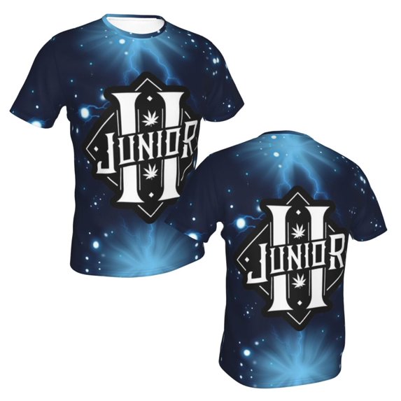 Junior H $Ad Boyz Unisex 3d Pattern Printed Short Sleeve T-Shirts Casual Graphics Tees Small