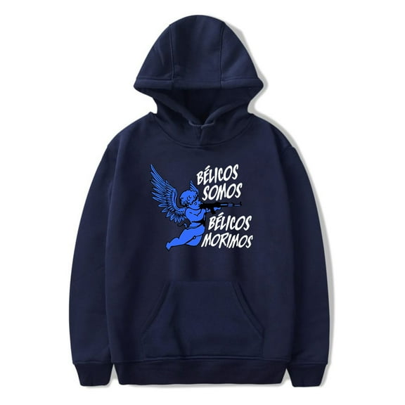 Junior H Belicos Somos Belicos Morimos Hoodie Long Sleeve Pullover Women Men Fashion Sweatshirt