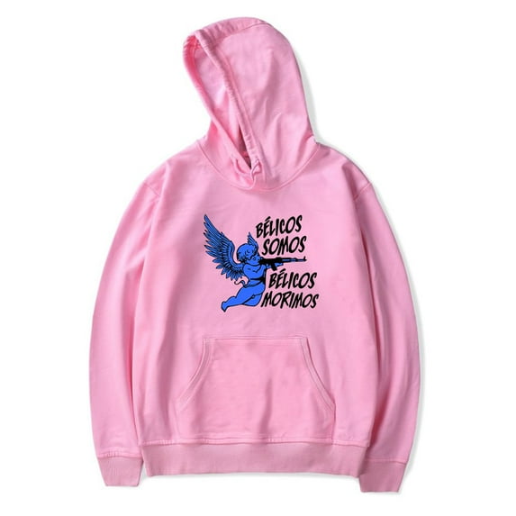 Junior H Belicos Somos Belicos Morimos Hoodie Long Sleeve Pullover Women Men Fashion Sweatshirt