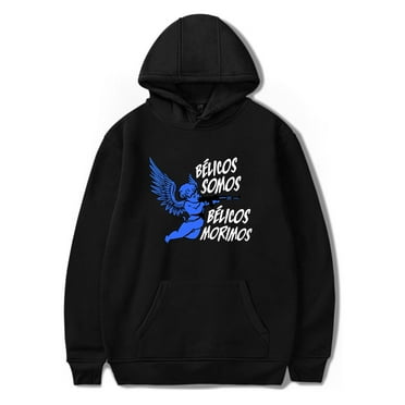 Junior H Belicos Somos Belicos Morimos Hoodie Sweatshirt Men Women Long Sleeve Fashion Pullover Hooded Top