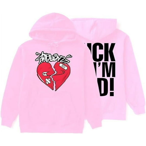 Junior H Broken Heart Hoodie Sad Boyz Merch Sweatshirt Winter For Women/Men Long Sleeve Rapper Pullover
