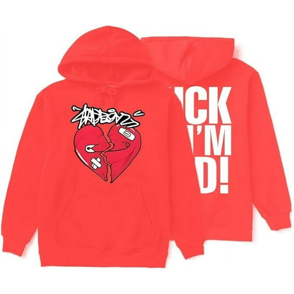 Junior H Broken Heart Hoodie Sad Boyz Merch Sweatshirt Winter For Women/Men Long Sleeve Rapper Pullover