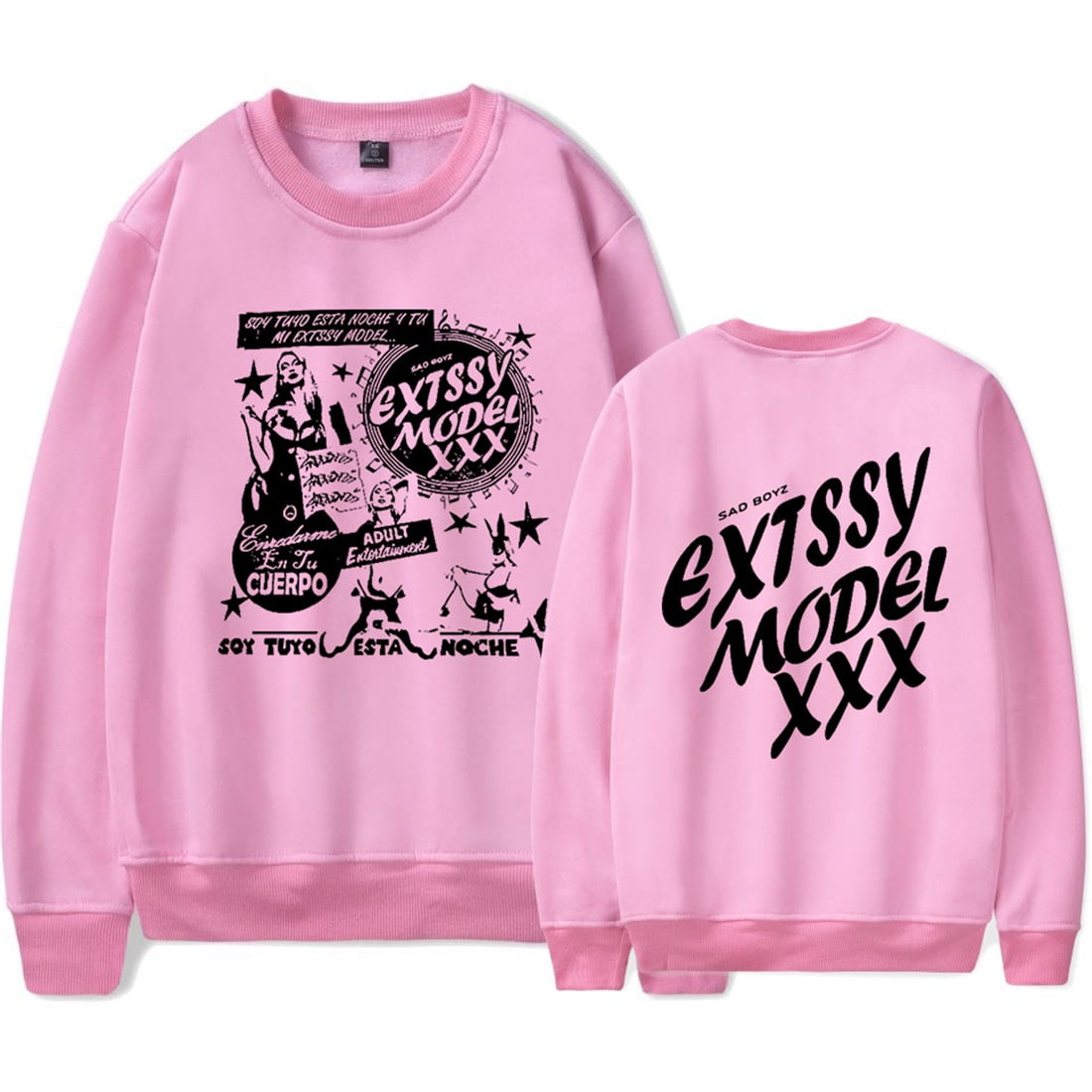 Junior H Extssy Model XXX Crewneck Fashion Casual Sweatshirt Men