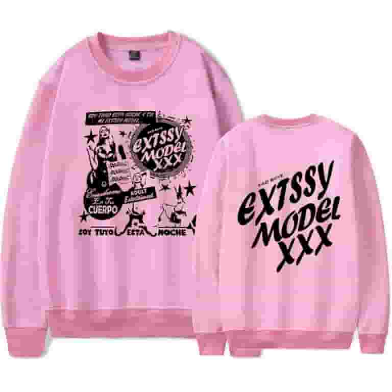 Junior H Extssy Model XXX Crewneck Fashion Casual Sweatshirt Men