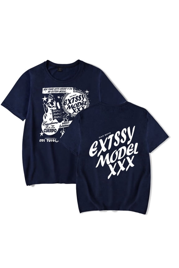 Junior H Extssy Model XXX T-shirt Fashion Short Sleeve Cosplay Tee Hip Hop Tshirt