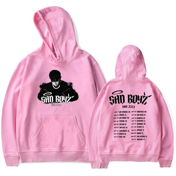 Junior H Hoodies Sad Boyz Tour Merch 2023 esencial pop graphics print Unisex Trend Casual Street Clothing