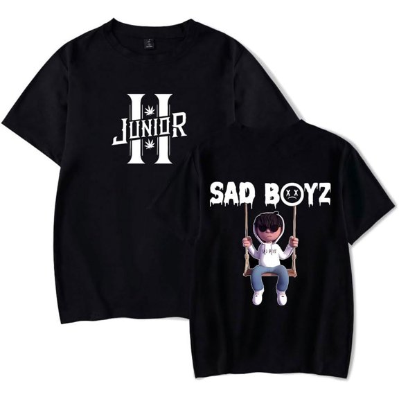 Junior H Logo Sad Boyz Tour T-Shirt Crewneck Short Sleeve Tshirt Men/Women Top