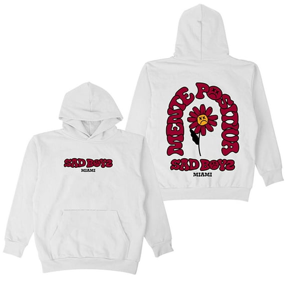 Junior H Mente Positiva Miami Hoodies Sad Boyz Tour Merch Spring/Autumn Women Man Fashion Casual Streetwear Sweatshirts