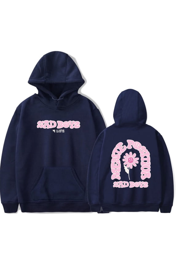 Junior H Merch $AD Boyz Flower Hoodie Sad Boyz Man/Woman Sweatshirts Printed Casual Clothes